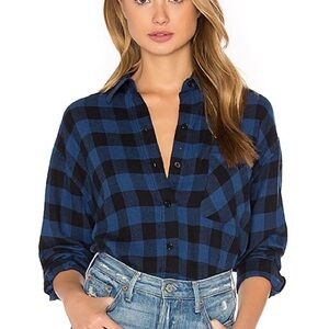 Rails Jackson Blue/Black Check, XS